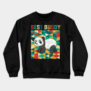 Best Buddy Panda Bear Crewneck Sweatshirt